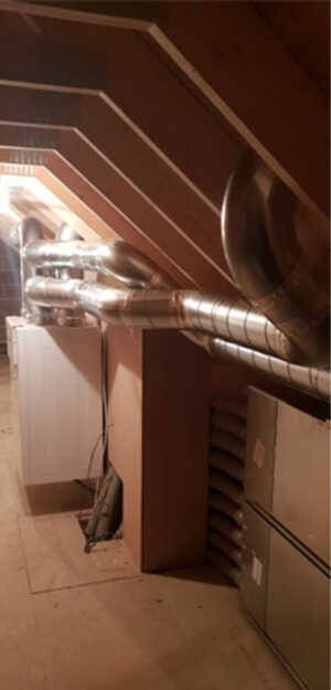 MVHR system in a loft