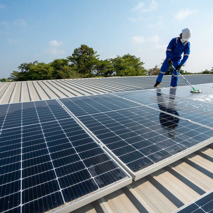 solar panels installed at uplyme business park